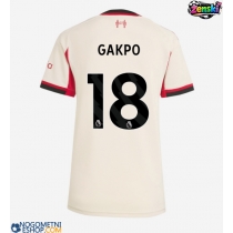 Ženski Nogometni dresi Liverpool Cody Gakpo #18 Gostujoči 2025-26 Kratek Rokav